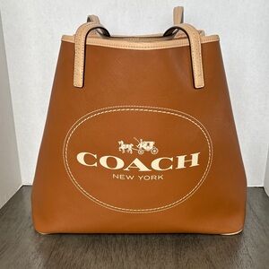 Coach Tan Leather Tote Bag